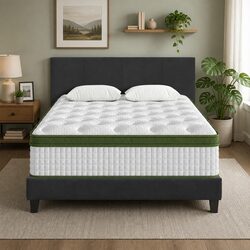 Practical Double Bed Frame and Mattress Set