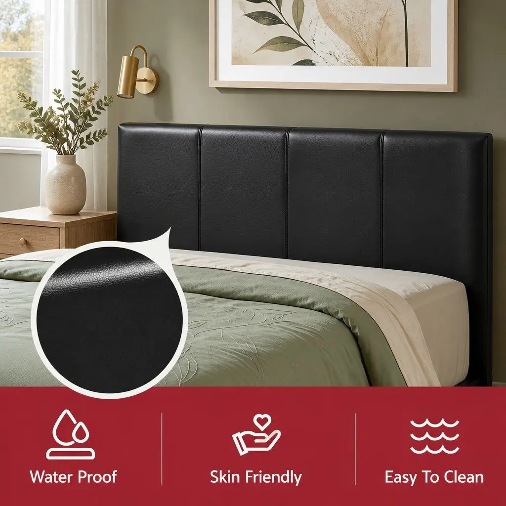 Queen Bed Frame Gas Lift Storage Black with 2 Bedside Tables Bedroom Set