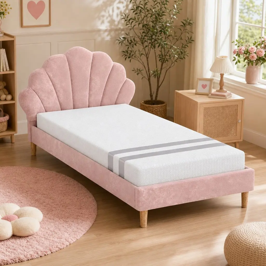 King Single Bed Frame & Memory Foam Mattress