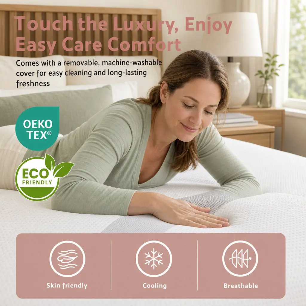 King Single Bed Frame & Memory Foam Mattress