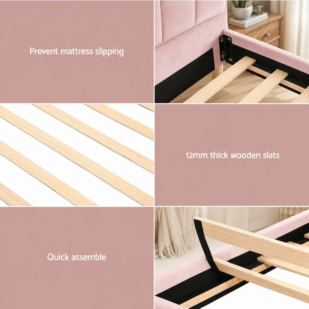 King Single Bed Frame & Memory Foam Mattress