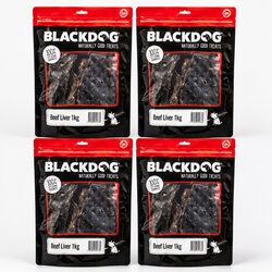 Practical Beef Liver Treats for Dog Training 1kg x4