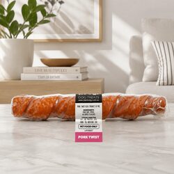 Pork Twists Chews - 25 Count for Small Medium Dogs