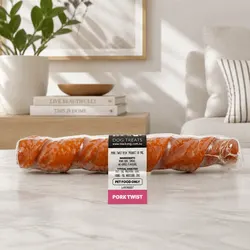 Pork Twists Chews - 25 Count for Small Medium Dogs