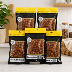 Practical Treats: Chicken Meat Balls for Dogs 180g x 5 Pack