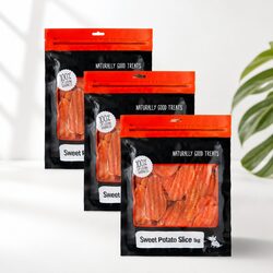 Versatile Sweet Potato Dog Treats 1kg x 3pk for Training