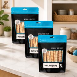 Shark Cartilage Chew Treats for Dogs - 250g x 3