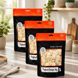 1kg x 3 Pack Dog Yoghurt Drops for Training Treats