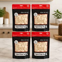 Bite-Sized Dog Yoghurt Drops 1kg x4 for Training