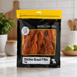 Natural Chicken Breast Fillets for Dog Treats - 1kg Pack