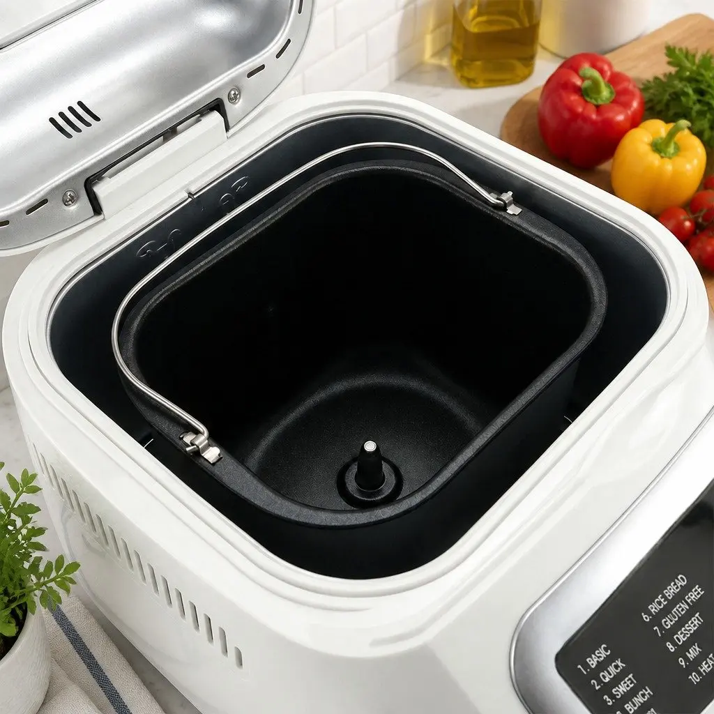Automatic Bread Maker Machine 19 Program Non Stick 2lb Capacity White