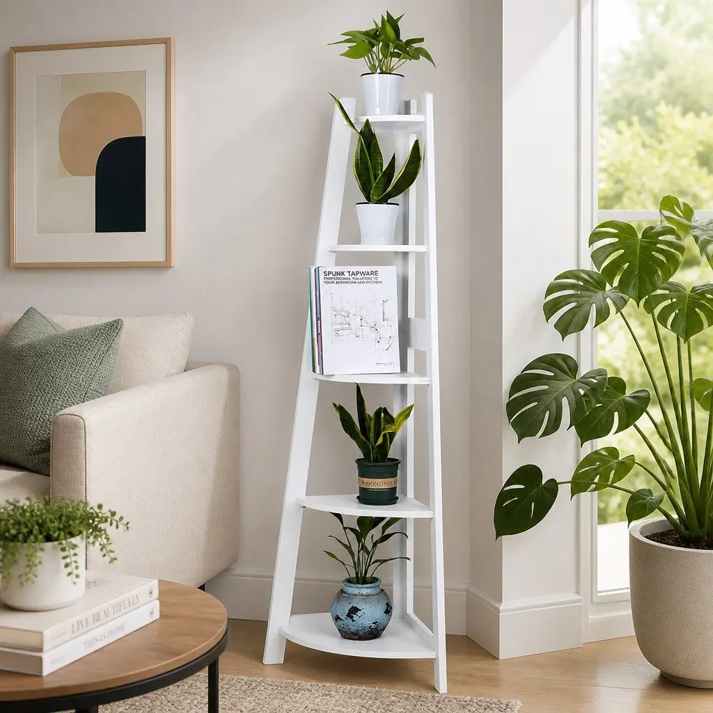 5-Tier Corner Shelf for Home Use