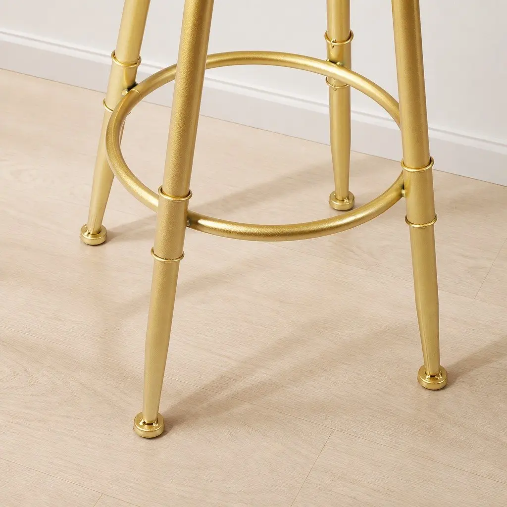 Green Velvet Bar Stools for Kitchen and Dining