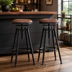 Practical Bar Stools Set of 2 for Versatile Home Use