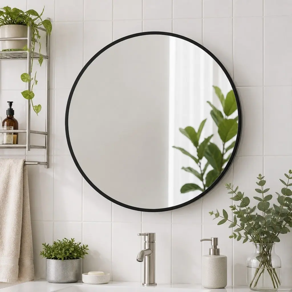 Round Wall Mirror for Various Spaces