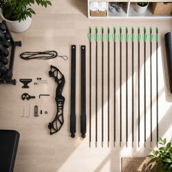 Ideal Starter Archery Kit: 55lbs Recurve Bow and Arrows