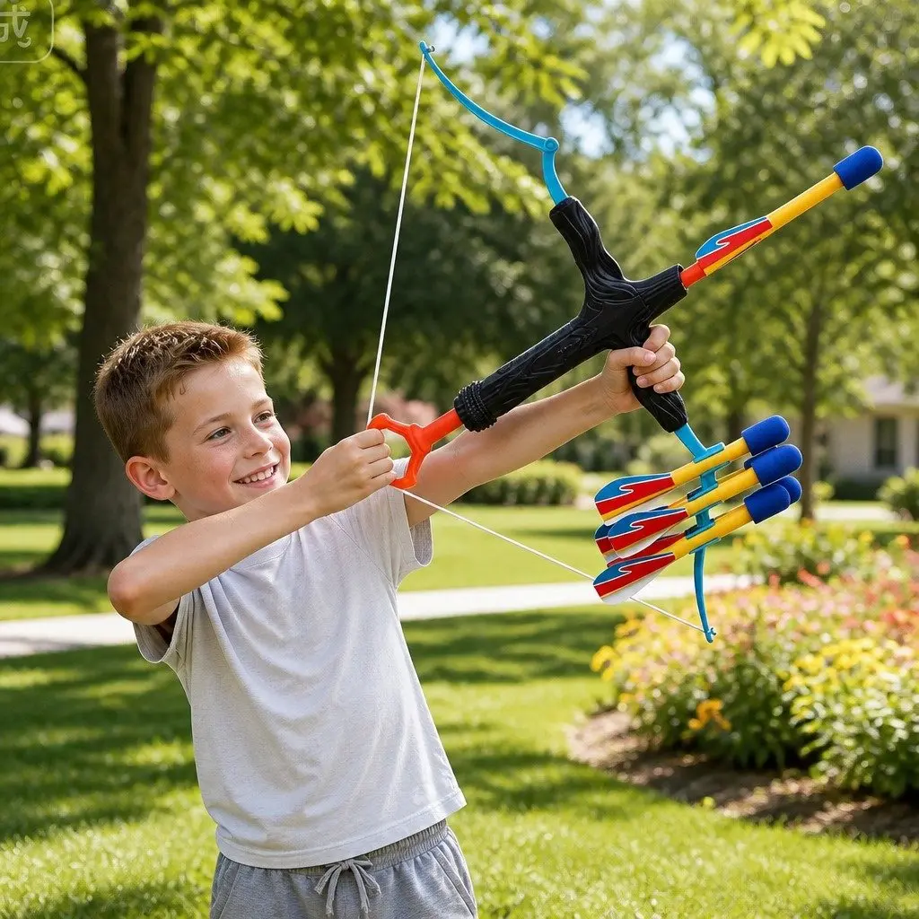 Kids Bow and Arrow Set Plastic 81cm Blue