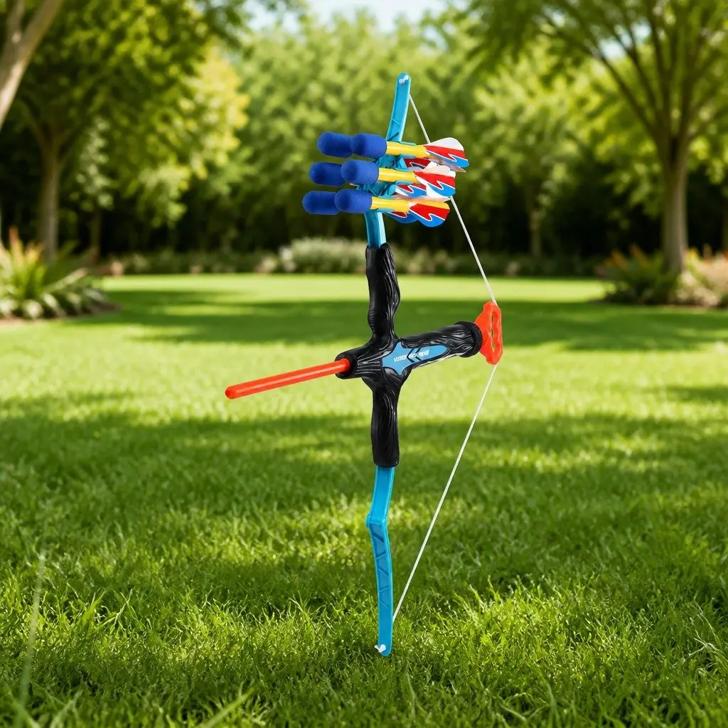 Kids Bow and Arrow Set Plastic 81cm Blue