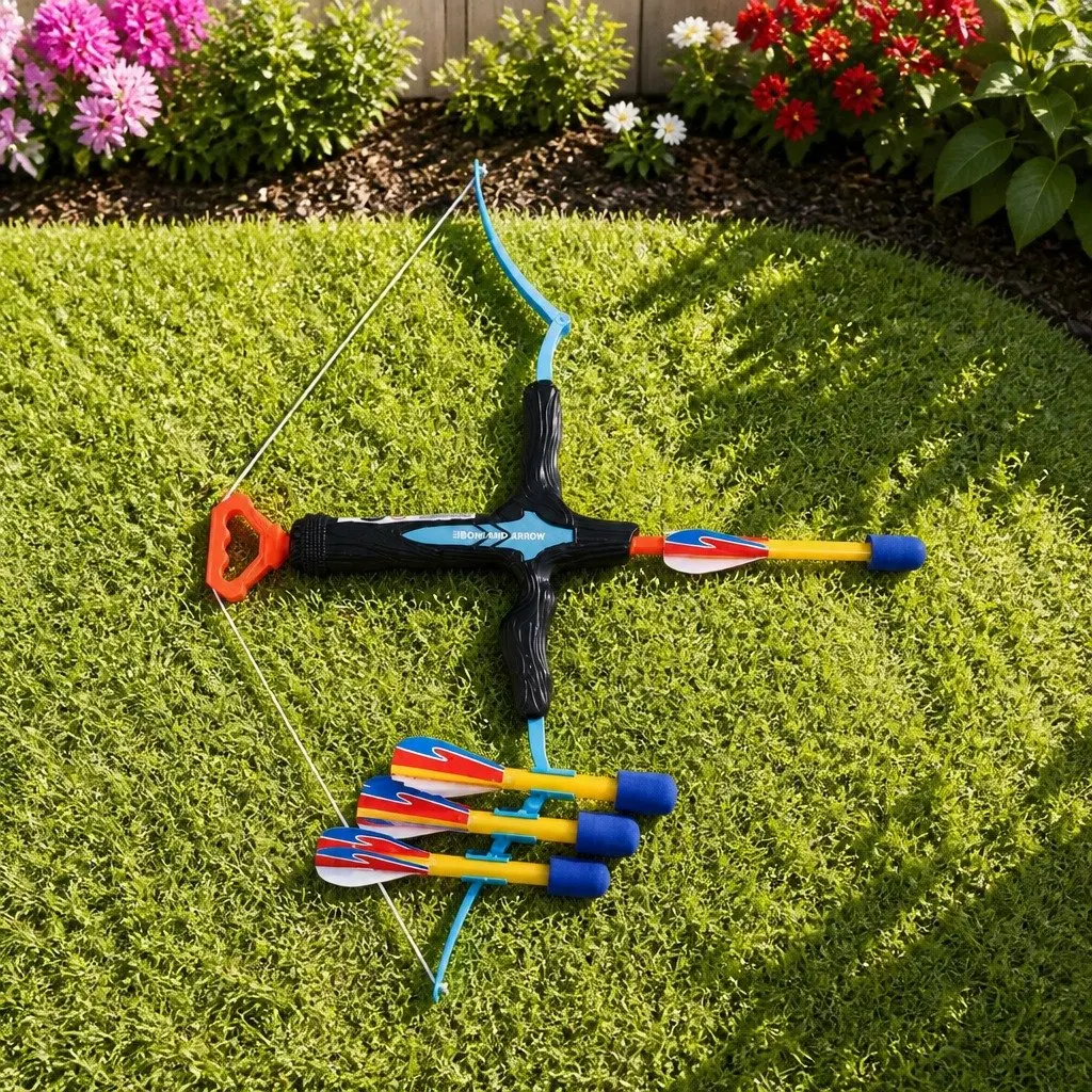 Kids Bow and Arrow Set Plastic 81cm Blue