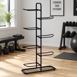 Practical 7-Tier Ball Rack for Home Sports Storage Needs