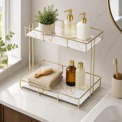 Ideal 2 Tier Bathroom Rack for Everyday Use