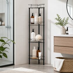 Ideal 4 Tier Shower Caddy for Compact Bathrooms