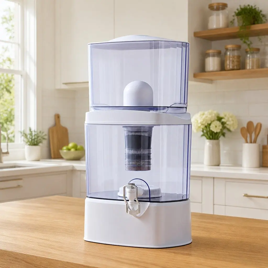 Benchtop Water Filter Multi-Stage Filtration System 24L White