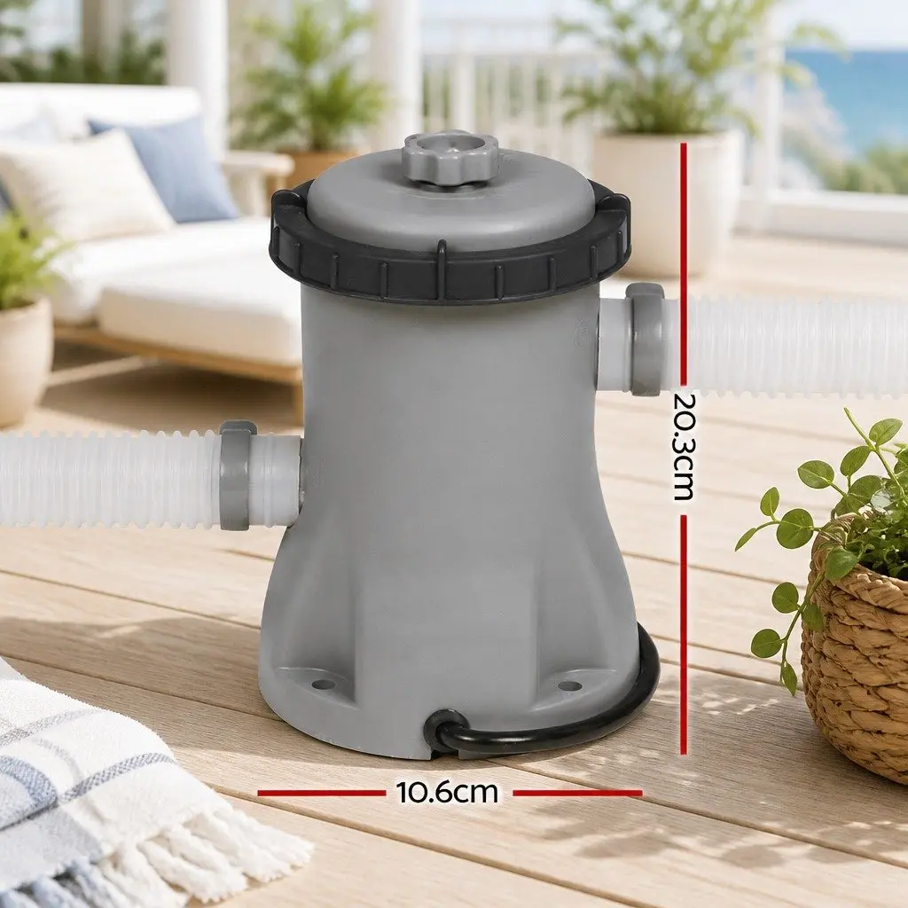 Pool Filter Pump Cartridge 1249L/H Above-Ground Swimming Pool Cleaner System