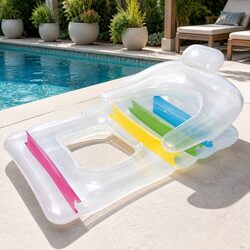 Perfect Poolside Inflatable Lounge with Comfort Features
