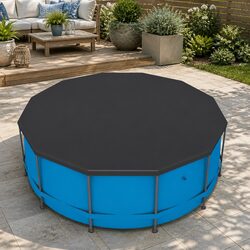 Practical Round Pool Cover 3.7m for Everyday Use