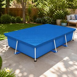 Practical Blue Pool Cover for Everyday Protection