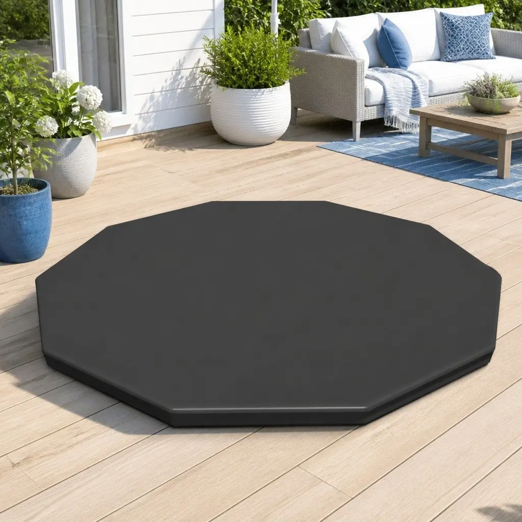 Pool Cover Round 3.05m Above Ground Swimming Pool PVC Blanket Drain Holes