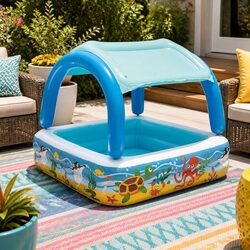 Practical Inflatable Kids Pool for Outdoor Garden Use