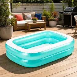 Ideal Inflatable Pool for Family Fun 200x146x48cm