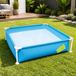Perfect Square Pool for Backyard Water Play