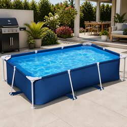 Practical Above Ground Pool with Steel Frame for Summer Use