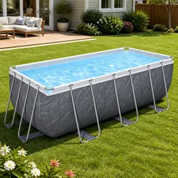 Versatile Above Ground Pool for Summer Use 412x201x122cm