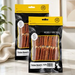 Durable Chicken Skewers Dog Treats 10pk x 2pk for Chewing