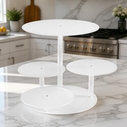 5 Tier Cake Stand Round Clear Acrylic Display Wedding Party Event Dessert