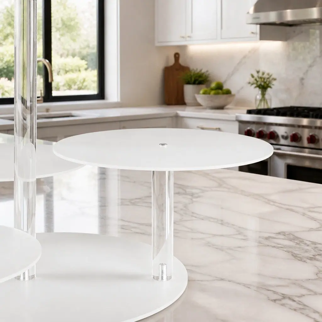 5 Tier Cake Stand Round Clear Acrylic Display Wedding Party Event Dessert
