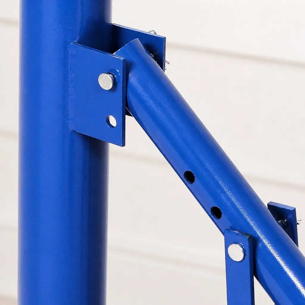 Motorcycle Tire Changer Manual Tool Blue Steel 8 Inch to 18 Inch Rim Floor Mount