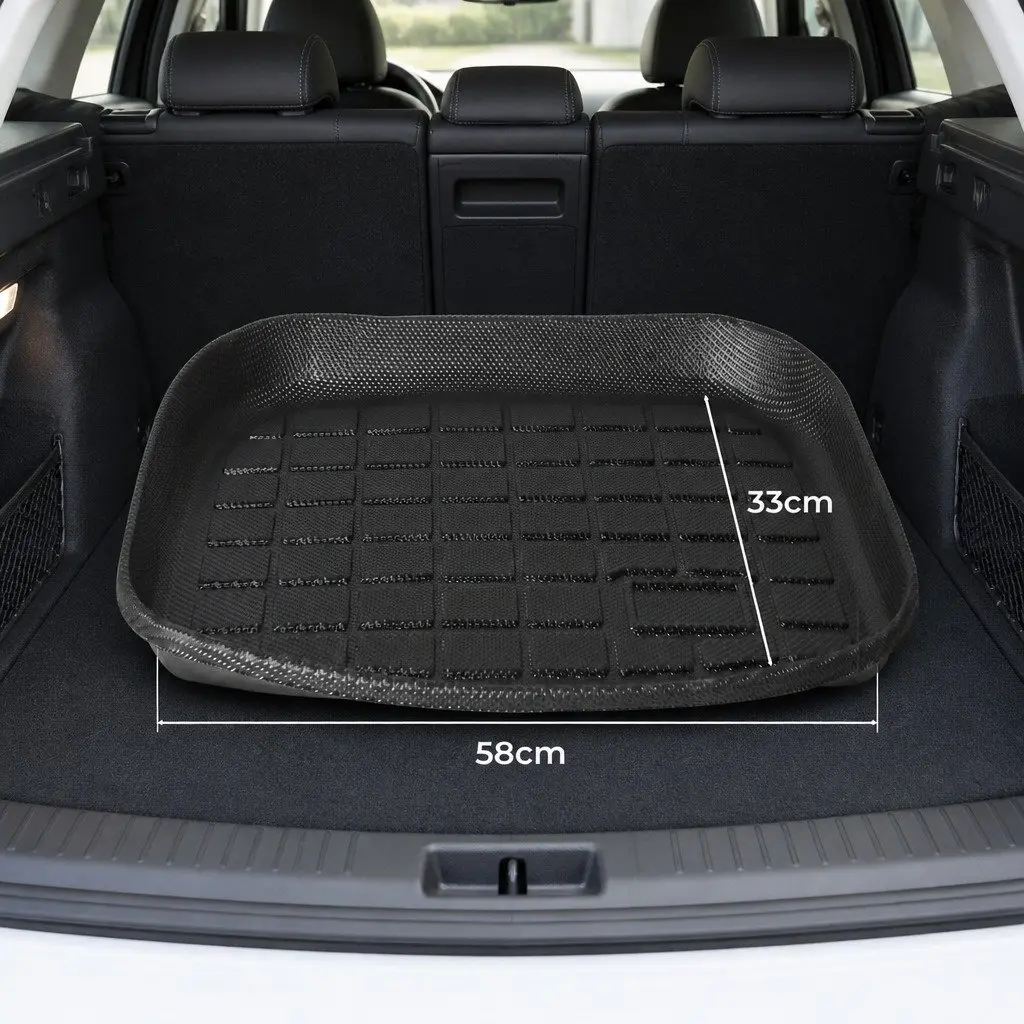Tesla Model Y TPE Floor Mats Set Black Front Rear Trunk Toolbox Liner