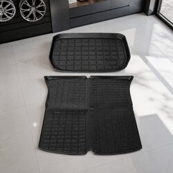 Tesla Model Y Floor Mats Set Front Rear Trunk Toolbox TPE Car Interior