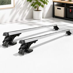 Car Roof Rack for Practical Use - 145cm Adjustable Silver