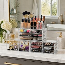 Versatile Acrylic Organizer for Makeup and More