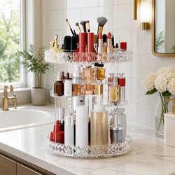 Practical Rotating Makeup Organizer for Everyday Use