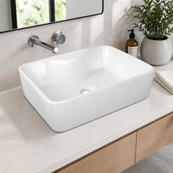 Versatile Ceramic Sink for Bathroom Use