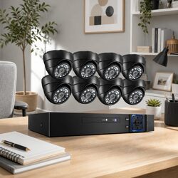 8 Channel 1080P CCTV Security Camera System DVR Kit Indoor Home Surveillance
