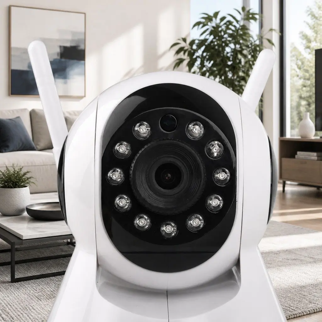 Wireless IP Security Camera 1080P HD Dome White 2 Pack