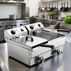Efficient 20L Electric Fryer for Home and Business